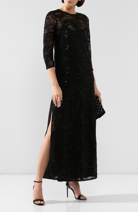 Женское платье EMPORIO ARMANI черного цвета по цене 84100 руб., арт. 4NA51R/49917 | Фото 2 Женское платье EMPORIO ARMANI черного цвета, арт. 4NA51R/49917 | Фото 2