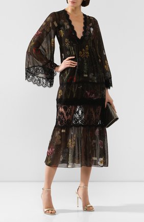 Женское платье с принтом ERMANNO ERMANNO SCERVINO зеленого цвета по цене 63400 руб., арт. 45T AB55 FAB | Фото 2 Женское платье с принтом ERMANNO ERMANNO SCERVINO зеленого цвета, арт. 45T AB55 FAB | Фото 2