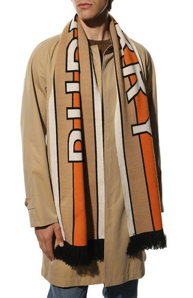 Мужской кашемировый шарф BURBERRY бежевого цвета по цене 40600 руб., арт. 8019589 | Фото 2 Мужской кашемировый шарф BURBERRY бежевого цвета, арт. 8019589 | Фото 2
