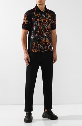 Мужское хлопковое поло DOLCE & GABBANA разноцветного цвета по цене 45600 руб., арт. G8KF5T/HH79I | Фото 2 Мужское хлопковое поло DOLCE & GABBANA разноцветного цвета, арт. G8KF5T/HH79I | Фото 2