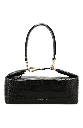 Женская сумка olivia REJINA PYO черного цвета по цене 47700 руб., арт. B26/LEATHER EMB0SS CR0C | Фото 1 Женская сумка olivia REJINA PYO черного цвета, арт. B26/LEATHER EMB0SS CR0C | Фото 1