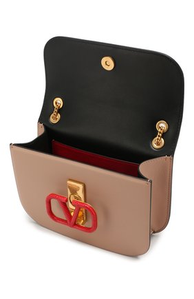 Женская сумка valentino garavani vlock small VALENTINO бежевого цвета по цене 145500 руб., арт. SW0B0F21/JEA | Фото 4 Женская сумка valentino garavani vlock small VALENTINO бежевого цвета, арт. SW0B0F21/JEA | Фото 4