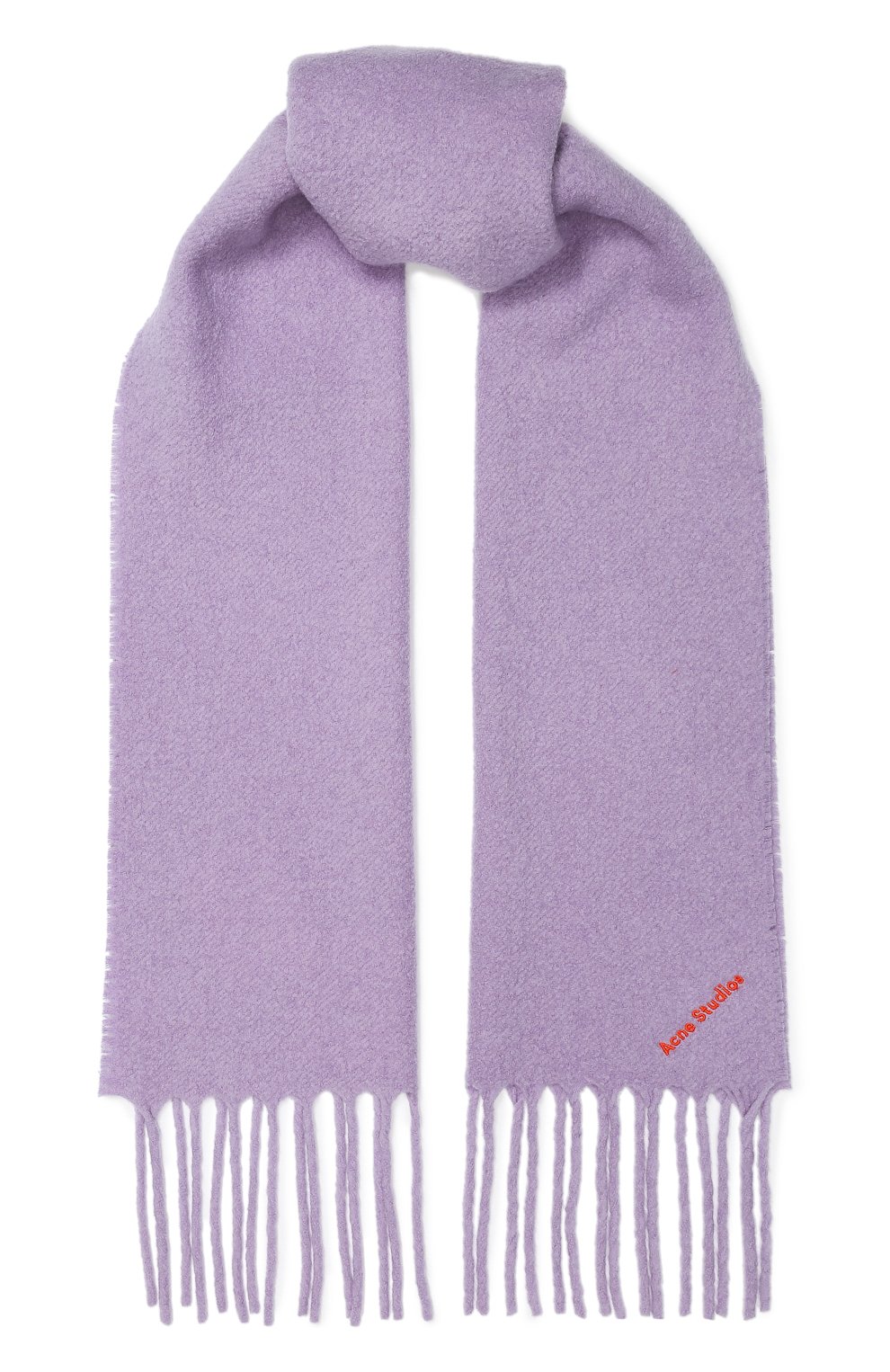 Женский шерстяной шарф ACNE STUDIOS сиреневого цвета, арт. CA0025/W | Фото 1