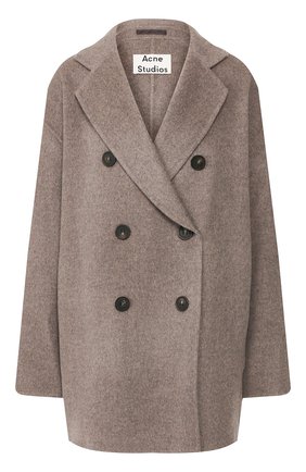 Женское шерстяное пальто ACNE STUDIOS серого цвета по цене 76550 руб., арт. A90187 | Фото 1 Женское шерстяное пальто ACNE STUDIOS серого цвета, арт. A90187 | Фото 1