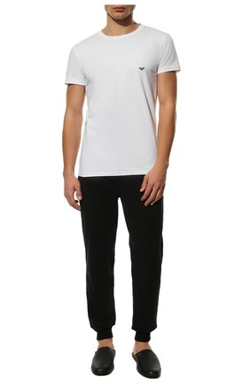 Мужские хлопковая футболка EMPORIO ARMANI белого цвета по цене 4515 руб., арт. 111035/CC729 | Фото 2 Мужские хлопковая футболка EMPORIO ARMANI белого цвета, арт. 111035/CC729 | Фото 2