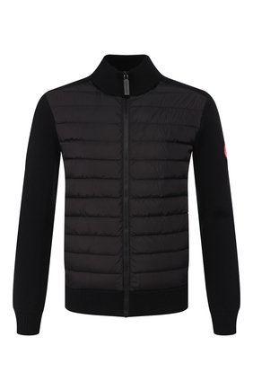 Мужской комбинированный кардиган CANADA GOOSE черного цвета по цене 66600 руб., арт. 6830M | Фото 1 Мужской комбинированный кардиган CANADA GOOSE черного цвета, арт. 6830M | Фото 1