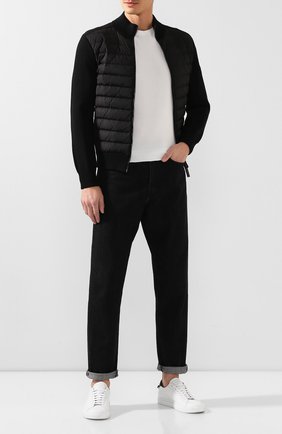 Мужской комбинированный кардиган CANADA GOOSE черного цвета по цене 66600 руб., арт. 6830M | Фото 2 Мужской комбинированный кардиган CANADA GOOSE черного цвета, арт. 6830M | Фото 2