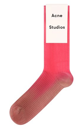 Мужские хлопковые носки ACNE STUDIOS розового цвета, арт. C80017/M | Фото 1 (Материал внешний: Синтетический материал, Хлопок; Кросс-КТ: бельё)