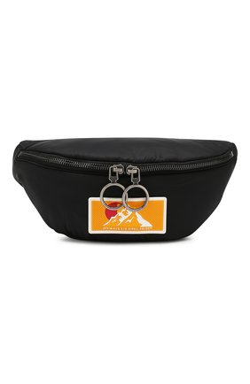 Мужская текстильная поясная сумка OFF-WHITE черного цвета по цене 35100 руб., арт. 0MNA074F19F430021000 | Фото 1 Мужская текстильная поясная сумка OFF-WHITE черного цвета, арт. 0MNA074F19F430021000 | Фото 1