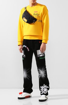 Мужская текстильная поясная сумка OFF-WHITE черного цвета по цене 35100 руб., арт. 0MNA074F19F430021000 | Фото 2 Мужская текстильная поясная сумка OFF-WHITE черного цвета, арт. 0MNA074F19F430021000 | Фото 2