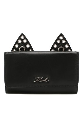 Детская кожаный клатч KARL LAGERFELD KIDS черного цвета по цене 12350 руб., арт. Z10065 | Фото 1 Детская кожаный клатч KARL LAGERFELD KIDS черного цвета, арт. Z10065 | Фото 1