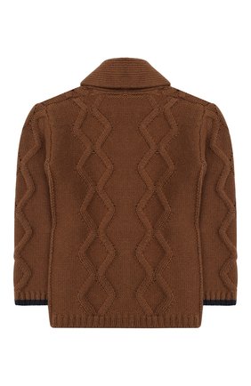 Детский кардиган из хлопка и шерсти TARTINE ET CHOCOLAT бежевого цвета по цене 6770 руб., арт. TP18141/1M-1A | Фото 2 Детский кардиган из хлопка и шерсти TARTINE ET CHOCOLAT бежевого цвета, арт. TP18141/1M-1A | Фото 2