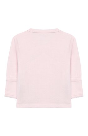 Детский комплект из распашонки с шапкой и ползунков KISSY KISSY розового цвета по цене 5730 руб., арт. 141207 | Фото 3 Детский комплект из распашонки с шапкой и ползунков KISSY KISSY розового цвета, арт. 141207 | Фото 3