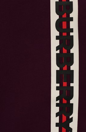 Женская хлопковое платье BURBERRY бордового цвета по цене 13600 руб., арт. 8020490 | Фото 3 Женская хлопковое платье BURBERRY бордового цвета, арт. 8020490 | Фото 3