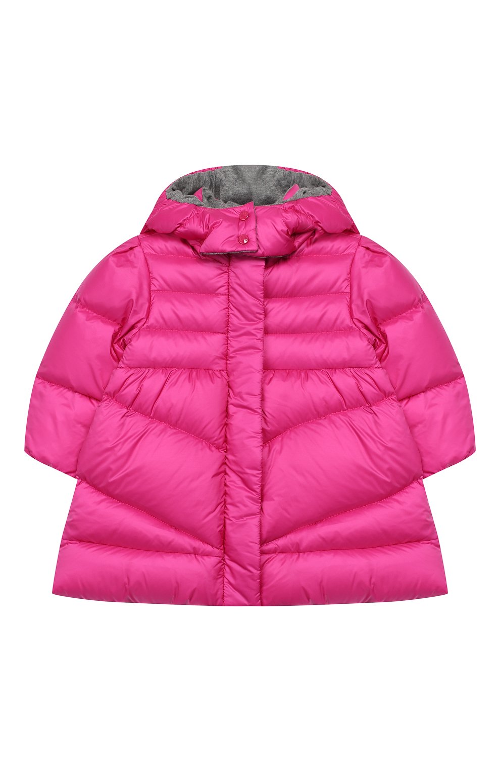 Детского пуховик с капюшоном MONCLER ENFANT фуксия цвета, арт. E2-951-49955-05-53048 | Фото 1