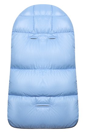 Детский конверт с меховой отделкой MONCLER ENFANT голубого цвета по цене 41450 руб., арт. E2-951-00800-25-68950 | Фото 2 Детский конверт с меховой отделкой MONCLER ENFANT голубого цвета, арт. E2-951-00800-25-68950 | Фото 2