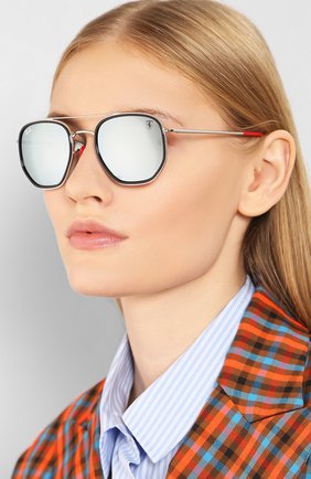 Женские солнцезащитные очки RAY-BAN серебряного цвета по цене 18200 руб., арт. 3748M-F03130 | Фото 2 Женские солнцезащитные очки RAY-BAN серебряного цвета, арт. 3748M-F03130 | Фото 2