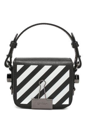 Женская сумка diag binder clip baby OFF-WHITE черно-белого цвета по цене 48000 руб., арт. 0WNA087E194231071001 | Фото 1 Женская сумка diag binder clip baby OFF-WHITE черно-белого цвета, арт. 0WNA087E194231071001 | Фото 1