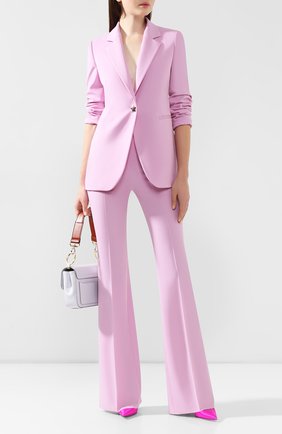 Женские шерстяные брюки EMILIO PUCCI розового цвета по цене 48700 руб., арт. 9URT70/9U605 | Фото 2 Женские шерстяные брюки EMILIO PUCCI розового цвета, арт. 9URT70/9U605 | Фото 2