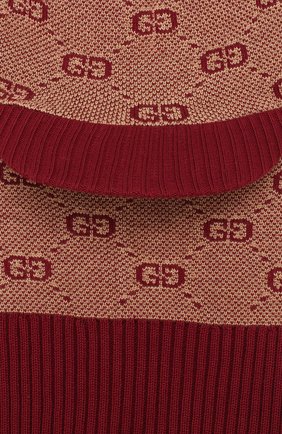 Детского шапка-балаклава из хлопка и шерсти GUCCI бордового цвета по цене 10800 руб., арт. 574721/4K208 | Фото 3 Детского шапка-балаклава из хлопка и шерсти GUCCI бордового цвета, арт. 574721/4K208 | Фото 3