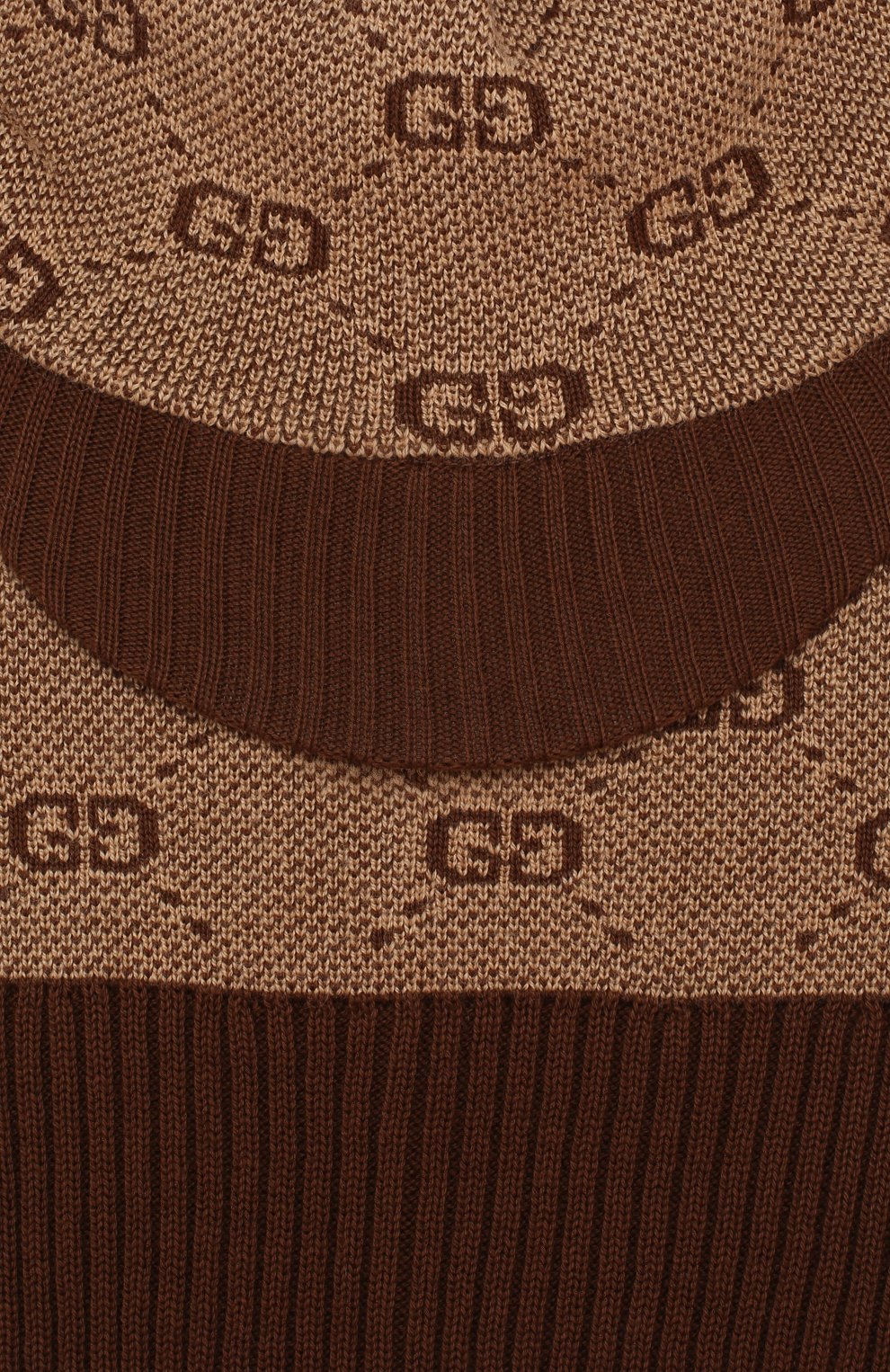 Детского шапка-балаклава из хлопка и шерсти GUCCI коричневого цвета по цене 10800 руб., арт. 574721/4K208 | Фото 3 Детского шапка-балаклава из хлопка и шерсти GUCCI коричневого цвета, арт. 574721/4K208 | Фото 3
