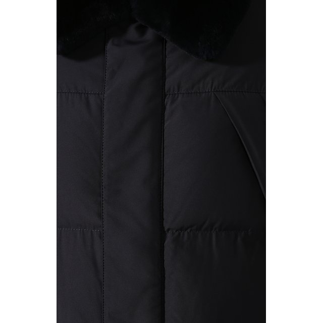фото Утепленная куртка с меховой отделкой corneliani