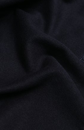 Мужской шелковый шарф TOM FORD синего цвета, арт. 6TF125/2TA | Фото 2 (Материал: Текстиль, Шелк; Кросс-КТ: шелк; Мужское Кросс-КТ: Шарфы - с бахромой)