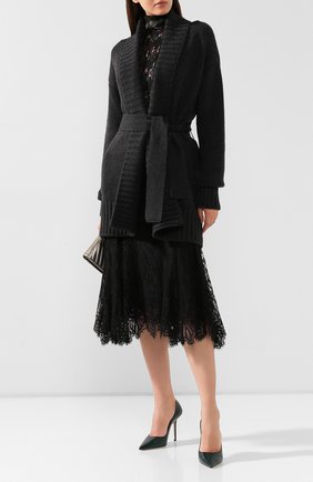 Женский кашемировый кардиган DOLCE & GABBANA темно-серого цвета по цене 171500 руб., арт. FX502T/JAWPV | Фото 2 Женский кашемировый кардиган DOLCE & GABBANA темно-серого цвета, арт. FX502T/JAWPV | Фото 2