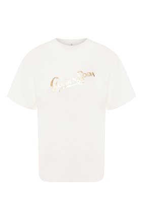 Женская хлопковая футболка GOLDEN GOOSE DELUXE BRAND белого цвета по цене 11650 руб., арт. G35WP124.S1 | Фото 1 Женская хлопковая футболка GOLDEN GOOSE DELUXE BRAND белого цвета, арт. G35WP124.S1 | Фото 1