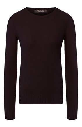 Женский кашемировый пуловер LORO PIANA фиолетового цвета по цене 119000 руб., арт. FAG3539 | Фото 1