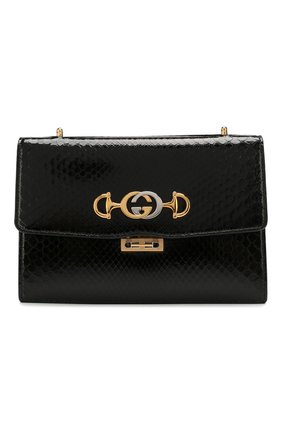 Женская сумка gucci zumi small из кожи питона GUCCI черного цвета по цене 231200 руб., арт. 576388/LJM0X/PBIV | Фото 1 Женская сумка gucci zumi small из кожи питона GUCCI черного цвета, арт. 576388/LJM0X/PBIV | Фото 1