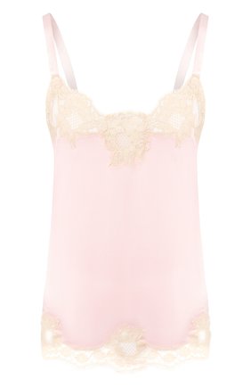Женская топ из смеси шелка и хлопка DOLCE & GABBANA светло-розового цвета по цене 47150 руб., арт. 07A00T/FUAD8 | Фото 1 Женская топ из смеси шелка и хлопка DOLCE & GABBANA светло-розового цвета, арт. 07A00T/FUAD8 | Фото 1
