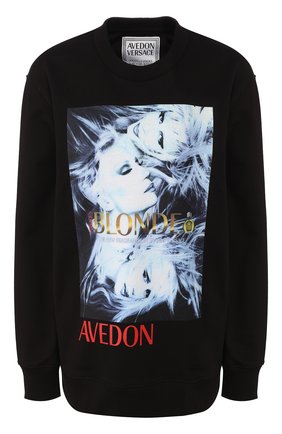 Женская хлопковый свитшот VERSACE черного цвета по цене 63250 руб., арт. A84809/A227994 | Фото 1 Женская хлопковый свитшот VERSACE черного цвета, арт. A84809/A227994 | Фото 1