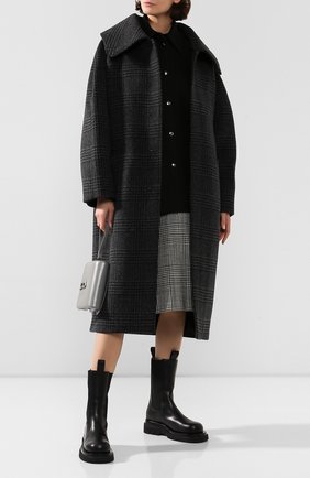 Женское пальто BALENCIAGA серого цвета по цене 198500 руб., арт. 594880/TGU03 | Фото 2 Женское пальто BALENCIAGA серого цвета, арт. 594880/TGU03 | Фото 2