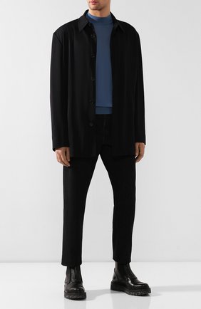 Мужской кашемировая водолазка GIORGIO ARMANI голубого цвета по цене 77750 руб., арт. 6ZSM41/SM05Z | Фото 2 Мужской кашемировая водолазка GIORGIO ARMANI голубого цвета, арт. 6ZSM41/SM05Z | Фото 2