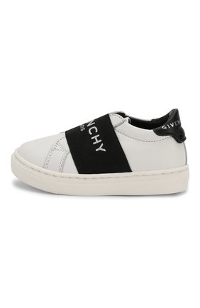Детского кожаные кеды GIVENCHY белого цвета по цене 28300 руб., арт. H09008 | Фото 2 Детского кожаные кеды GIVENCHY белого цвета, арт. H09008 | Фото 2 (Кросс-КТ НВ: Пинетки-аксессуары; Статус проверки: Проверено, Проверена категория; Материал внутренний: Натуральная кожа; Материал внешний: Кожа)
