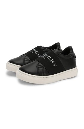 Детского кожаные кеды GIVENCHY черного цвета по цене 28300 руб., арт. H09008 | Фото 1 Детского кожаные кеды GIVENCHY черного цвета, арт. H09008 | Фото 1 (Кросс-КТ НВ: Пинетки-аксессуары; Статус проверки: Проверено, Проверена категория; Материал внутренний: Натуральная кожа; Материал внешний: Кожа)
