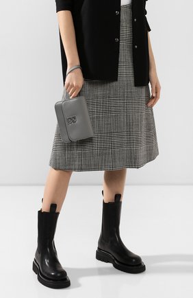 Женская сумка b. small BALENCIAGA серого цвета по цене 69950 руб., арт. 592898/1JH2Y | Фото 2 Женская сумка b. small BALENCIAGA серого цвета, арт. 592898/1JH2Y | Фото 2