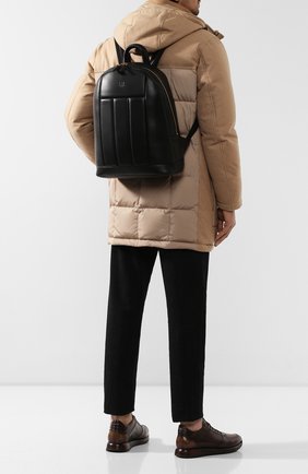 Мужской кожаный рюкзак DUNHILL черного цвета по цене 235500 руб., арт. DU19F3730C0 | Фото 2 Мужской кожаный рюкзак DUNHILL черного цвета, арт. DU19F3730C0 | Фото 2