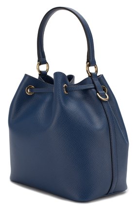 Женская сумка bucket PRADA синего цвета по цене 140000 руб., арт. 1BE032-2A4A-F0016-OOO | Фото 2 Женская сумка bucket PRADA синего цвета, арт. 1BE032-2A4A-F0016-OOO | Фото 2