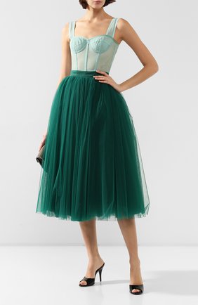Женская топ-бюстье DOLCE & GABBANA светло-зеленого цвета по цене 69950 руб., арт. F71U4T/FLEAA | Фото 2 Женская топ-бюстье DOLCE & GABBANA светло-зеленого цвета, арт. F71U4T/FLEAA | Фото 2