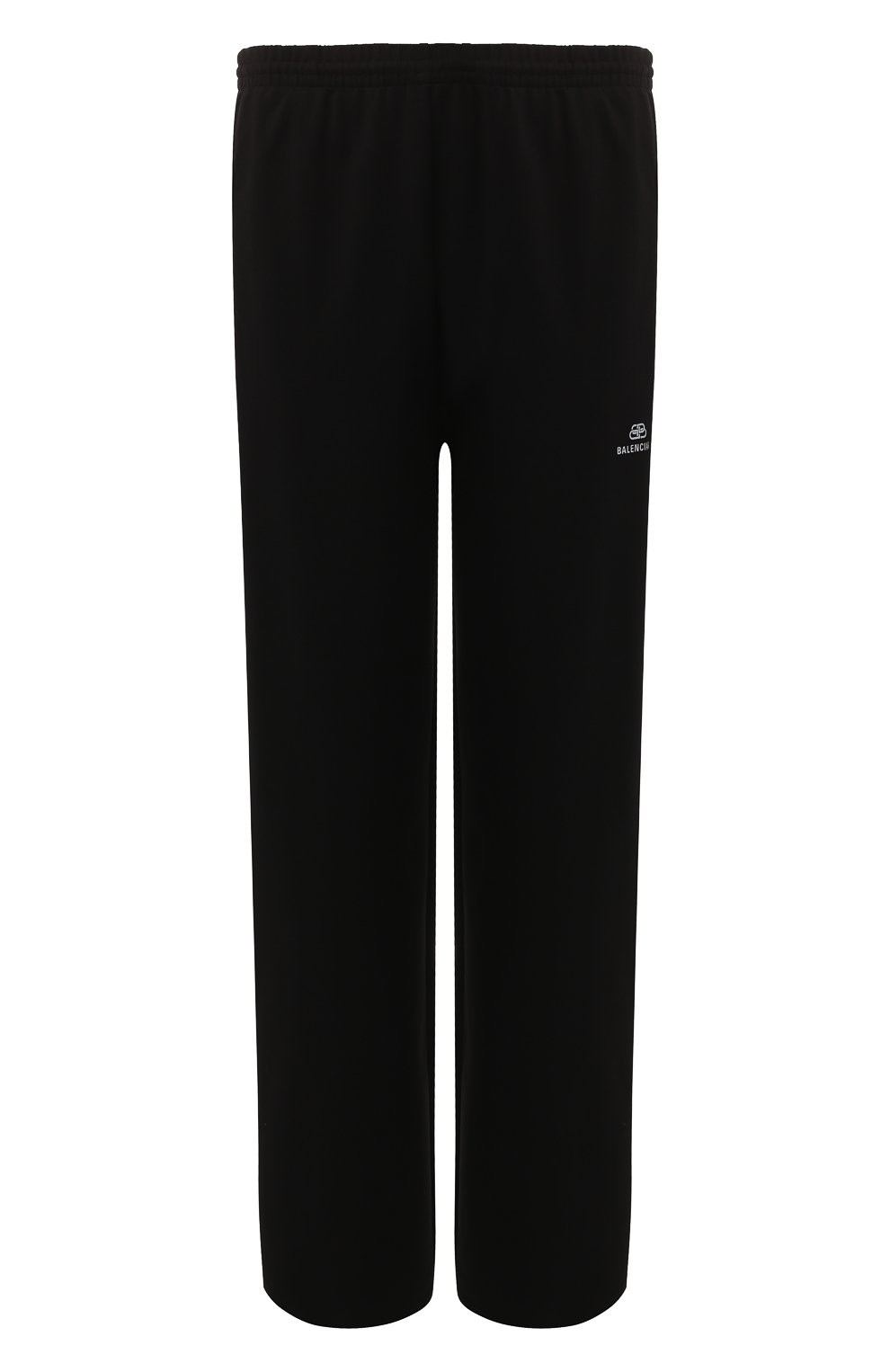 Мужские брюки BALENCIAGA черного цвета, арт. 595007/TTK21 | Фото 1 (Длина (брюки, джинсы): Стандартные; Случай: Повседневный; Материал внешний: Синтетический материал, Вискоза)