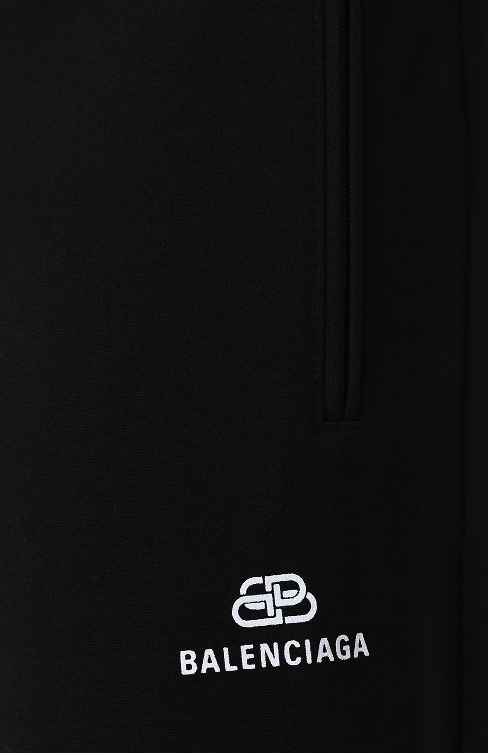 Мужские брюки BALENCIAGA черного цвета, арт. 595007/TTK21 | Фото 5 (Длина (брюки, джинсы): Стандартные; Случай: Повседневный; Материал внешний: Синтетический материал, Вискоза)