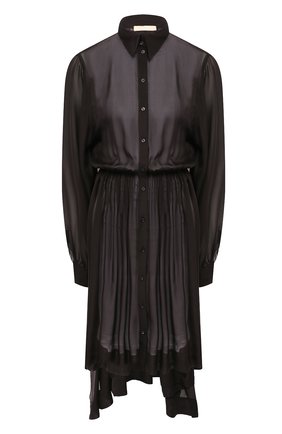 Женское шелковое платье ALAIA черного цвета по цене 133500 руб., арт. 9W9R800RT232 | Фото 1 Женское шелковое платье ALAIA черного цвета, арт. 9W9R800RT232 | Фото 1