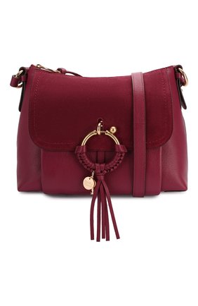 Женская сумка joan small SEE BY CHLOÉ бордового цвета по цене 28300 руб., арт. CHS17US910330 | Фото 5 Женская сумка joan small SEE BY CHLOÉ бордового цвета, арт. CHS17US910330 | Фото 5