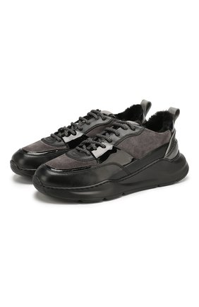 Женские комбинированные кроссовки SANTONI черного цвета по цене 29800 руб., арт. WBKI60613NEGPBDTN50 | Фото 1 Женские комбинированные кроссовки SANTONI черного цвета, арт. WBKI60613NEGPBDTN50 | Фото 1