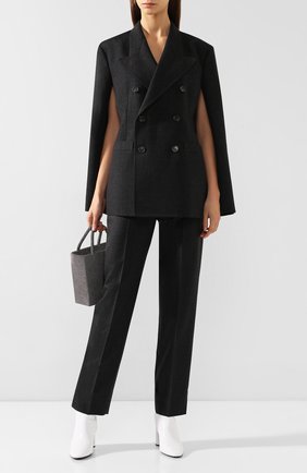 Женские шерстяные брюки MAISON MARGIELA темно-серого цвета по цене 59950 руб., арт. S51KA0465/S52173 | Фото 2 Женские шерстяные брюки MAISON MARGIELA темно-серого цвета, арт. S51KA0465/S52173 | Фото 2