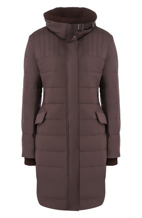 Женский пальто LORO PIANA темно-коричневого цвета по цене 413000 руб., арт. FAI8744 | Фото 1 Женский пальто LORO PIANA темно-коричневого цвета, арт. FAI8744 | Фото 1 (Статус проверки: Проверена категория; Материал внешний: Синтетический материал; Рукава: Длинные; Материал утеплителя: Шерсть; Длина (верхняя одежда): До колена, До середины бедра; Кросс-КТ: Пуховик; Стили: Кэжуэл)