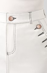 Женская джинсовая юбка SEE BY CHLOÉ белого цвета, арт. CHS19ADJ02161 | Фото 5 (Кросс-КТ: Деним; Женское Кросс-КТ: Юбка-одежда; Материал внешний: Хлопок; Длина Ж (юбки, платья, шорты): До колена; Статус проверки: Проверена категория)