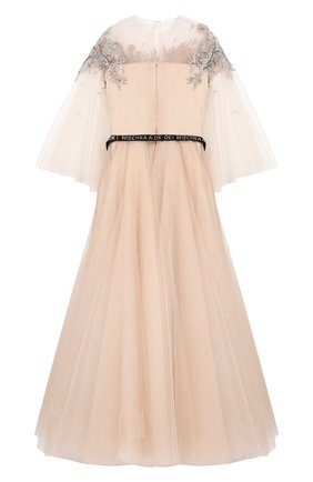 Детское платье MISCHKA AOKI бежевого цвета по цене 158500 руб., арт. FW19103/6-8 | Фото 2 Детское платье MISCHKA AOKI бежевого цвета, арт. FW19103/6-8 | Фото 2 (Материал подклада: Хлопок; Статус проверки: Проверена категория; Материал внешний: Синтетический материал; Рукава: Короткие; Девочки Кросс-КТ: Платье-одежда; Случай: Вечерний)